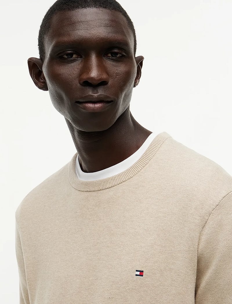 Tommy Hilfiger - ESSENTIAL SSNL COTTON CREW NECK - rundhals - batique khaki heather - 3