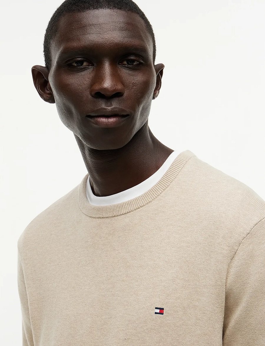 Tommy Hilfiger - ESSENTIAL SSNL COTTON CREW NECK - rundhals - batique khaki heather - 3