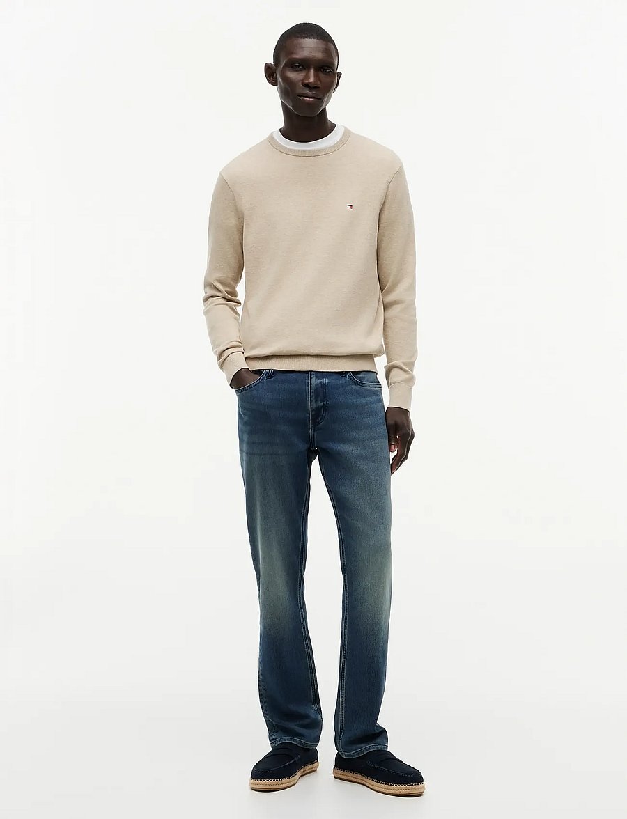 Tommy Hilfiger - ESSENTIAL SSNL COTTON CREW NECK - rundhals - batique khaki heather - 4