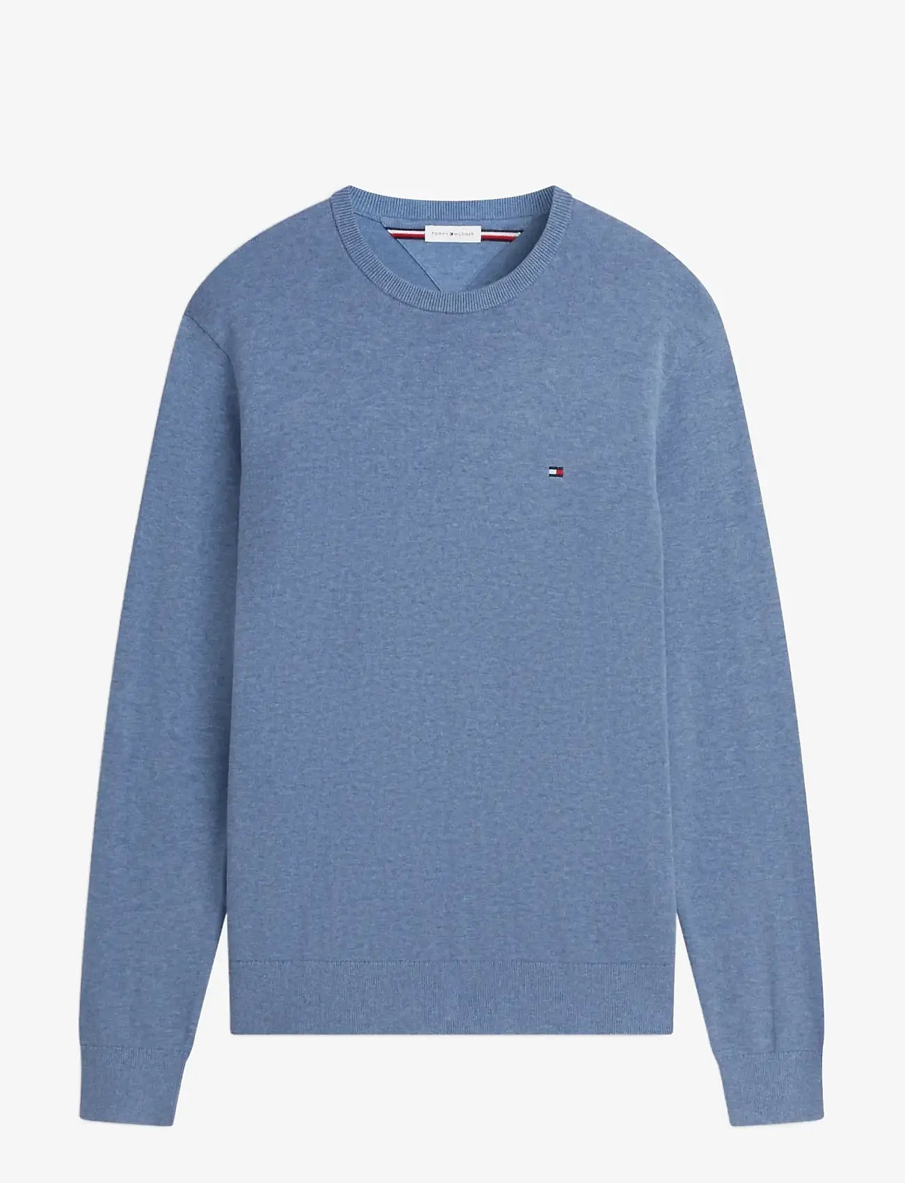 Tommy Hilfiger - ESSENTIAL SSNL COTTON CREW NECK - rundhals - brisk blue heather - 1