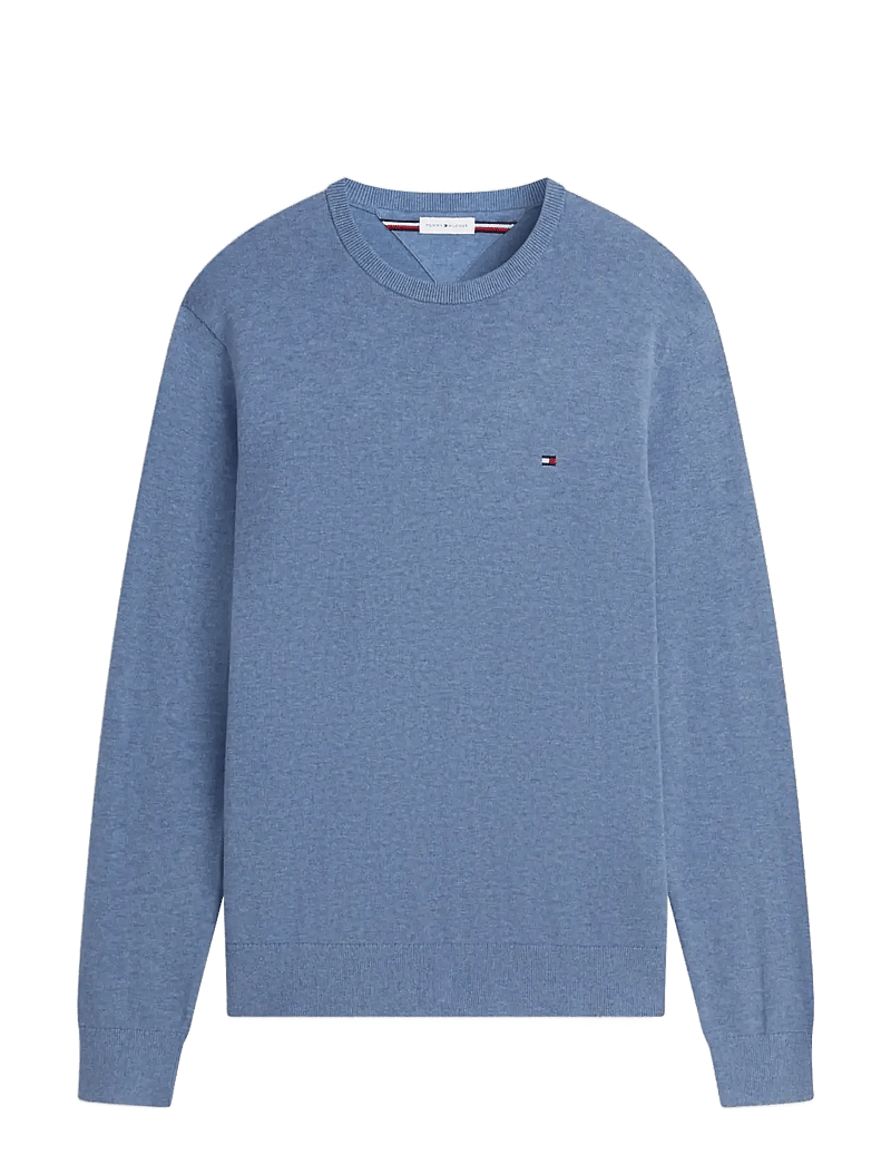 Tommy Hilfiger - ESSENTIAL SSNL COTTON CREW NECK - rundhals - brisk blue heather - 1