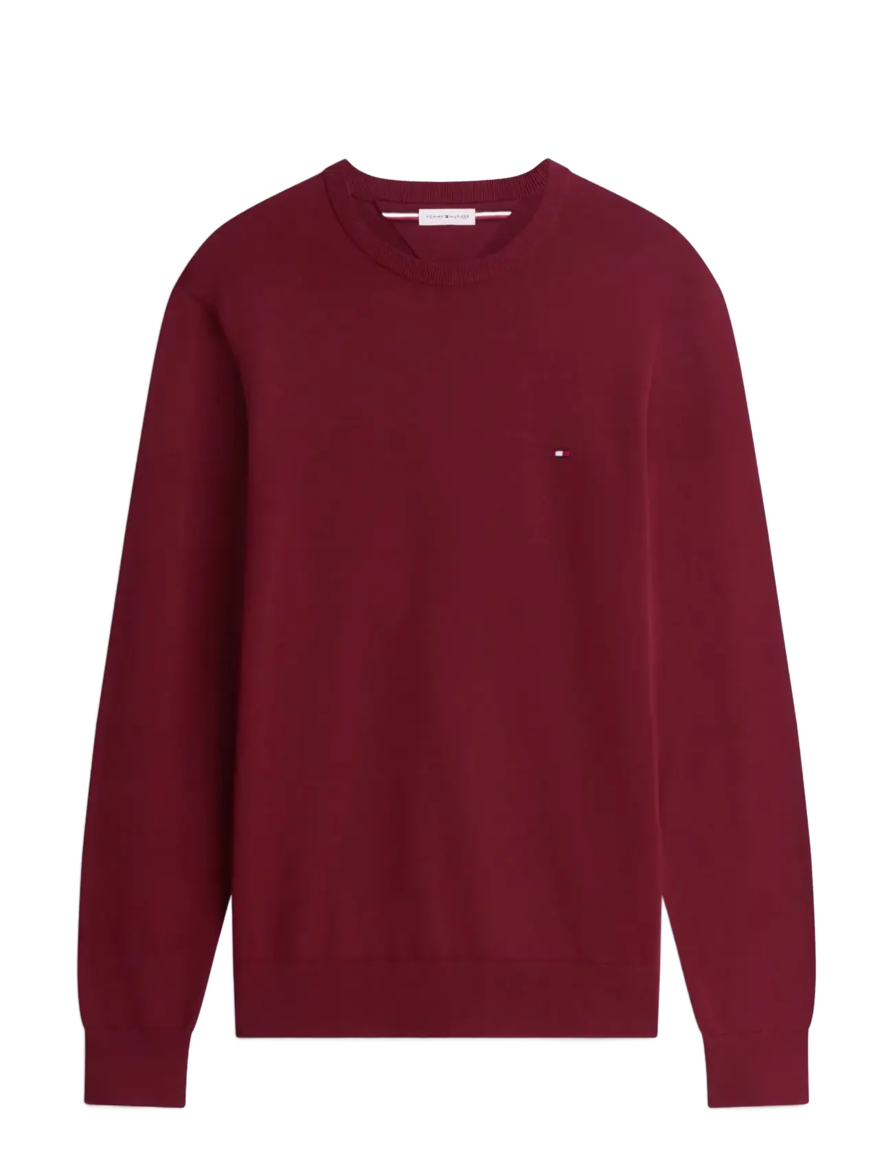 Tommy Hilfiger ESSENTIAL SSNL COTTON CREW NECK - Kleidung - BURGUNDY / burgundy
