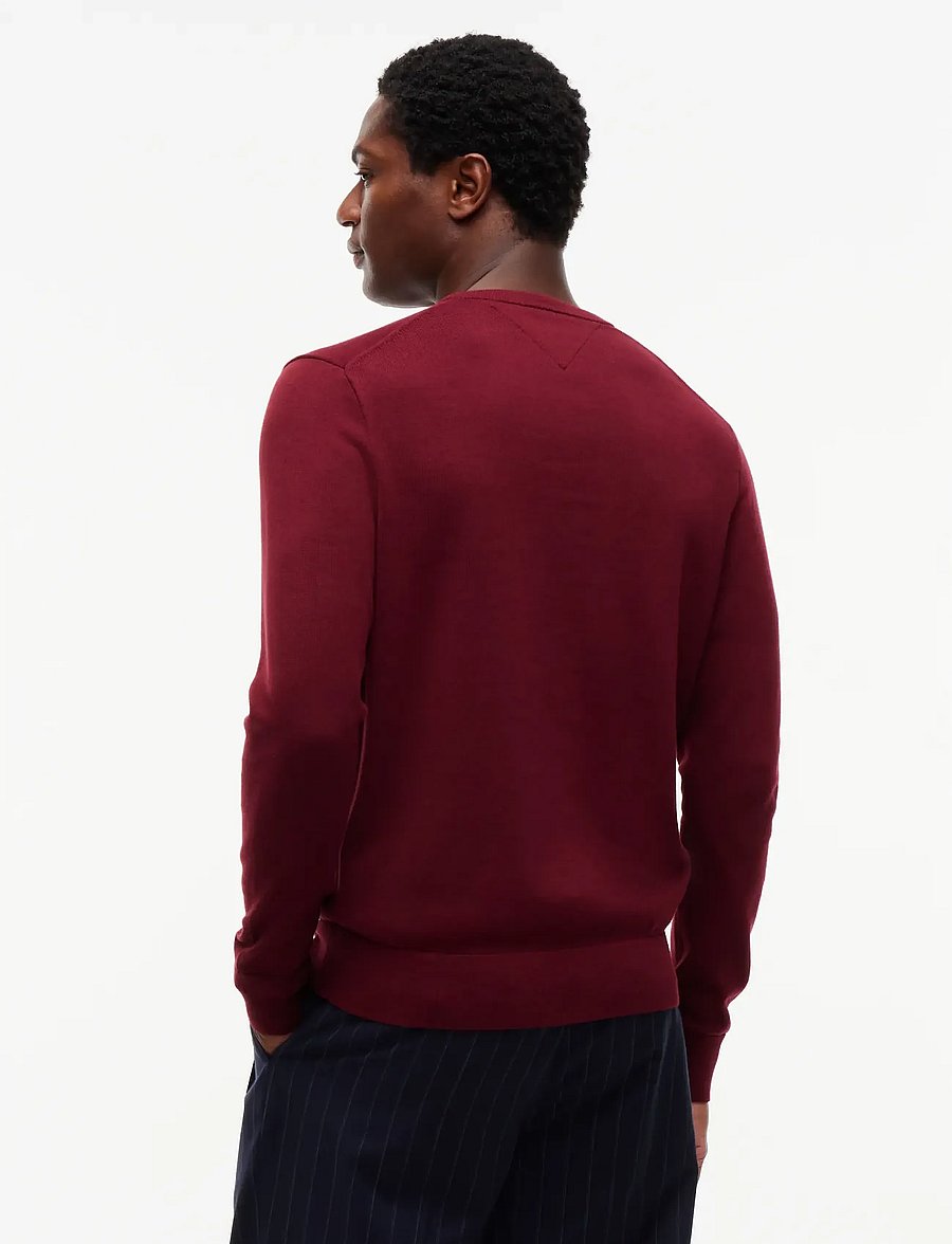 Tommy Hilfiger - ESSENTIAL SSNL COTTON CREW NECK - rundhals - burgundy - 2