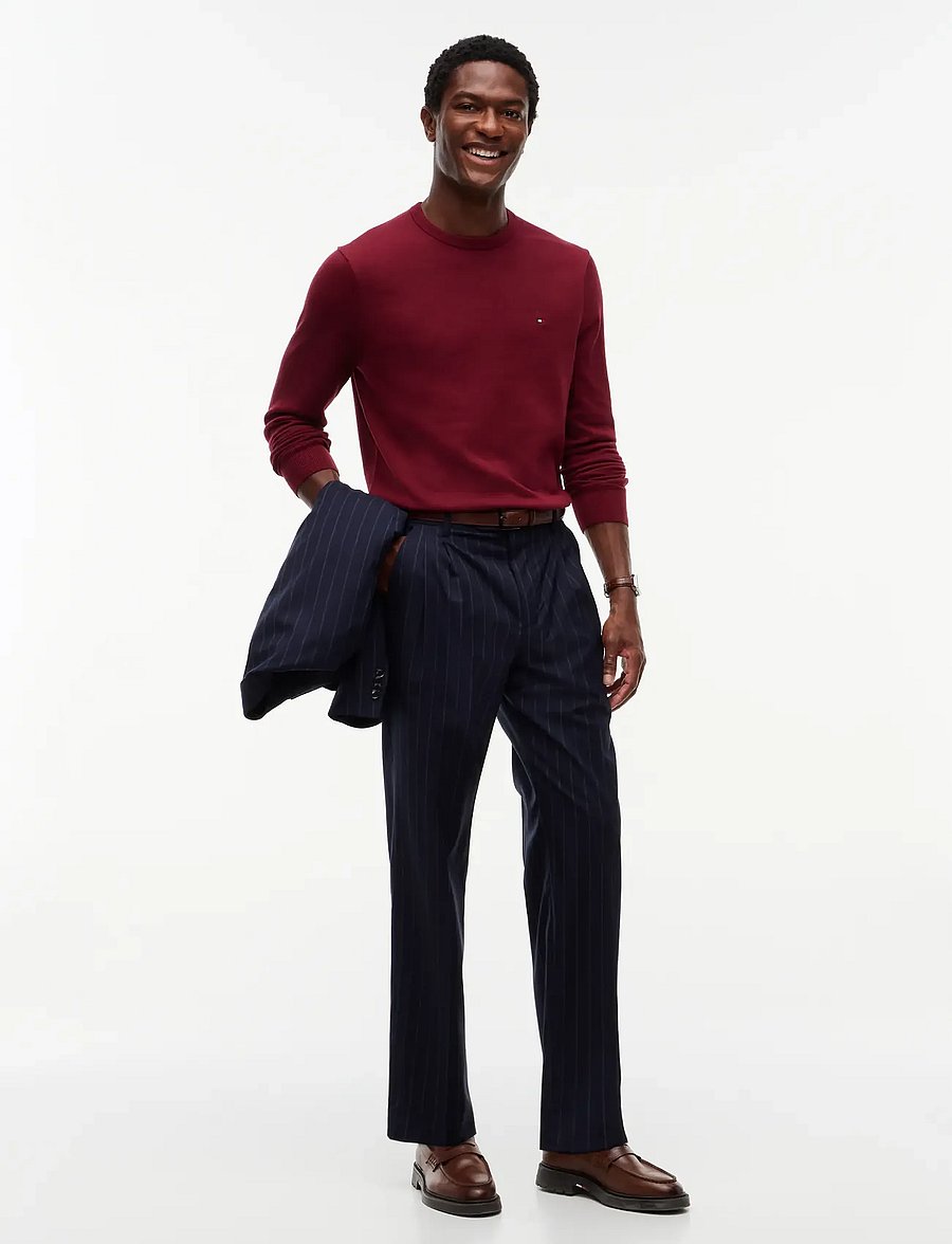 Tommy Hilfiger - ESSENTIAL SSNL COTTON CREW NECK - rundhals - burgundy - 4