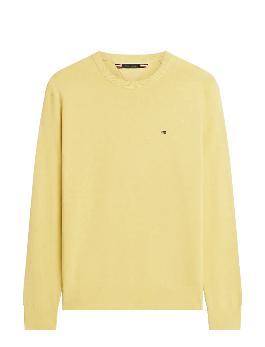 Tommy Hilfiger - ESSENTIAL SSNL COTTON CREW NECK - rundhals - citronella heather - 1
