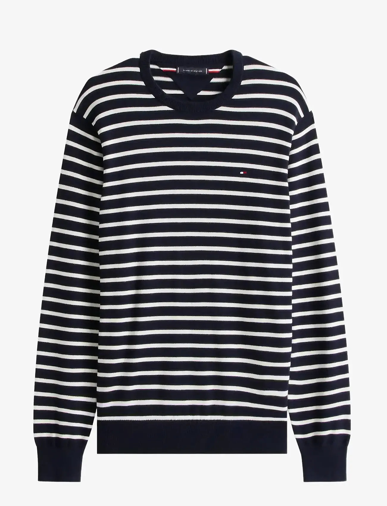 Tommy Hilfiger - ESSENTIAL SSNL COTTON CREW NECK - Ümmarguse kaelusega kudumid - desert sky/ivory - 1