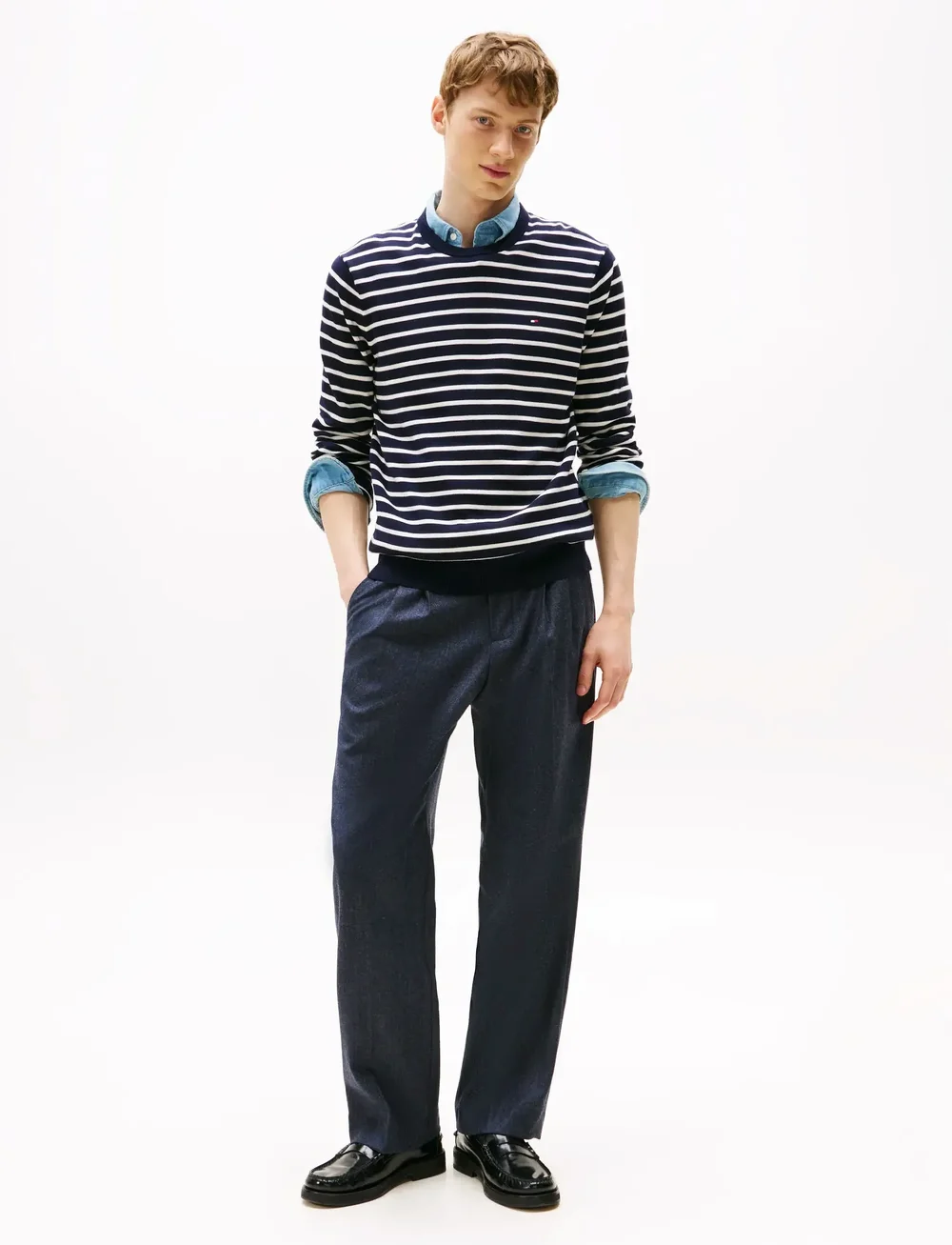 Tommy Hilfiger - ESSENTIAL SSNL COTTON CREW NECK - rundhals - desert sky/ivory - 2
