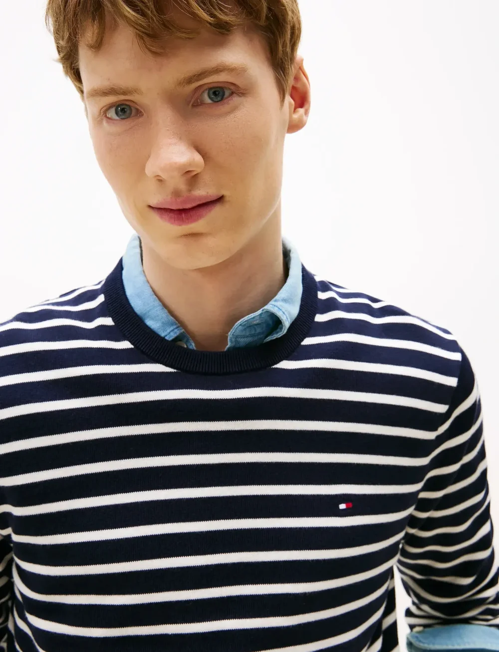Tommy Hilfiger - ESSENTIAL SSNL COTTON CREW NECK - rundhals - desert sky/ivory - 4