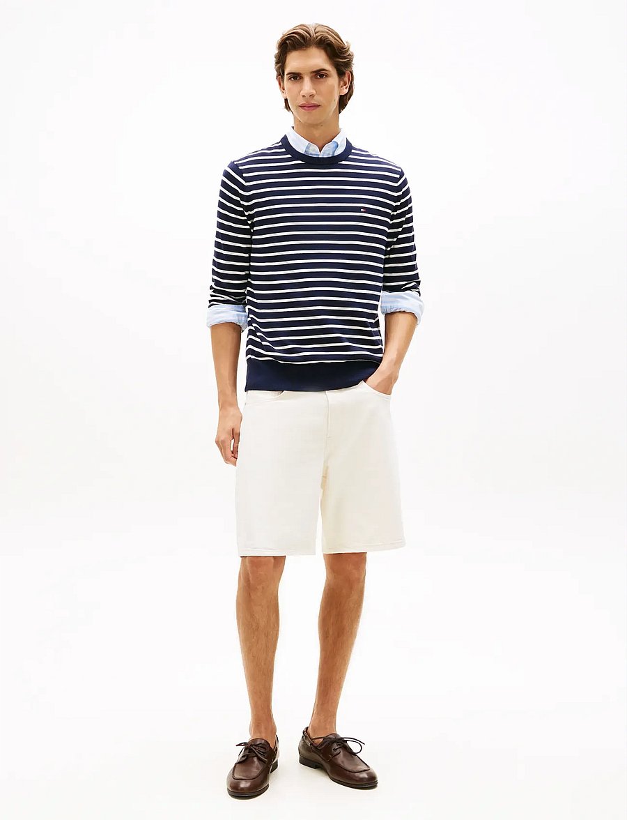 Tommy Hilfiger - ESSENTIAL SSNL COTTON CREW NECK - rundhals - desert sky ivory petal - 3