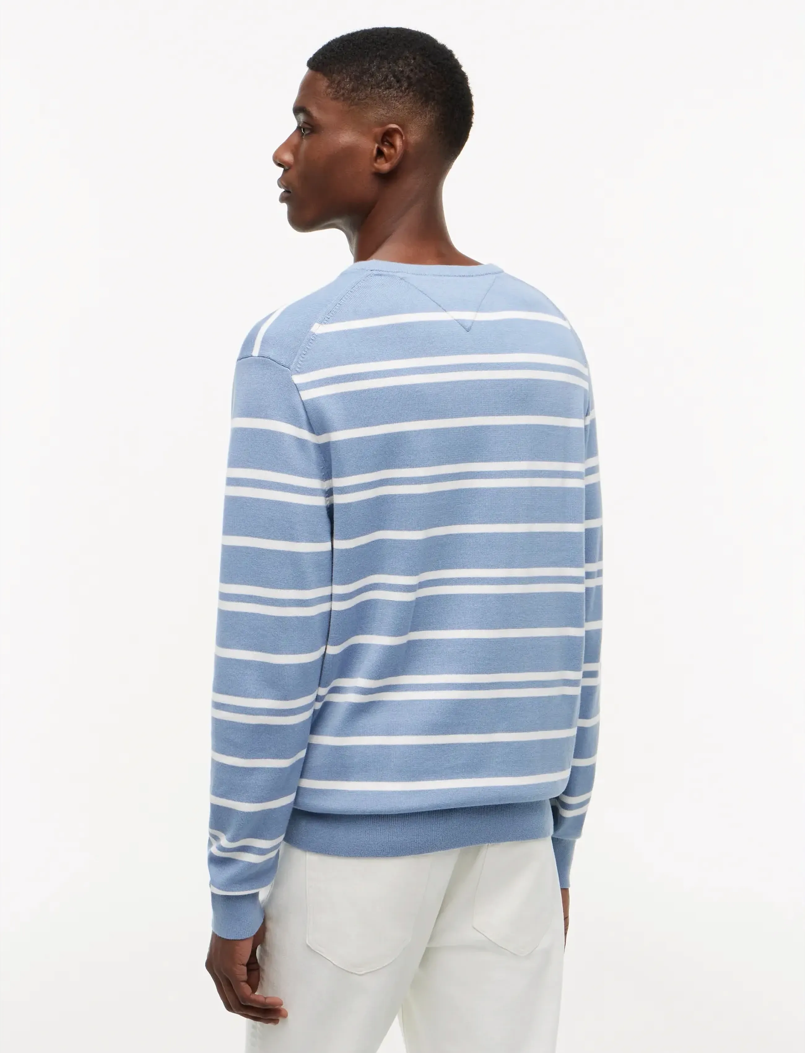 Tommy Hilfiger - ESSENTIAL SSNL COTTON CREW NECK - kringlótt hálsmál  - ivory petal  brisk blue - 2