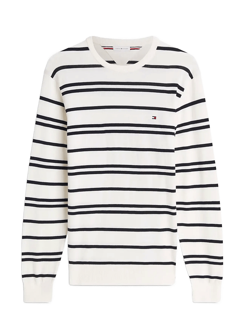 Tommy Hilfiger - ESSENTIAL SSNL COTTON CREW NECK - rundhals - ivory petal desert sky - 1