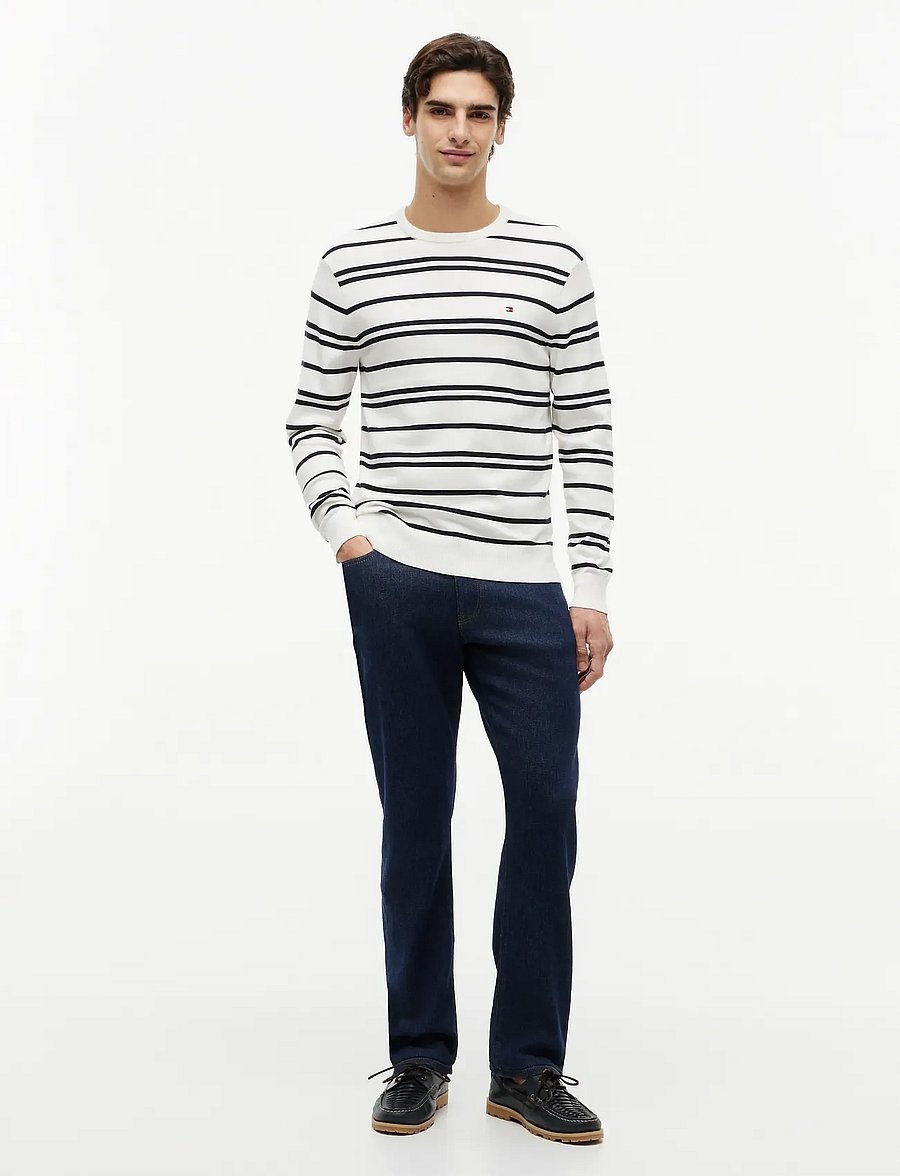 Tommy Hilfiger - ESSENTIAL SSNL COTTON CREW NECK - rundhals - ivory petal desert sky - 4