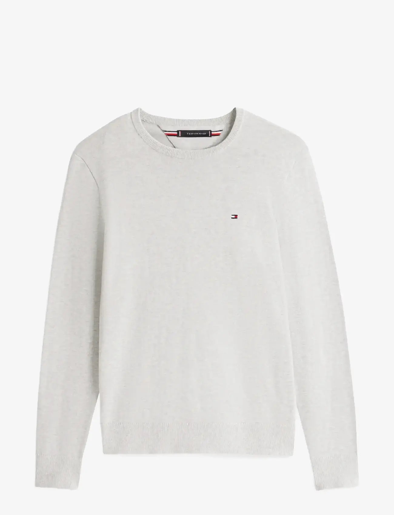 Tommy Hilfiger - ESSENTIAL SSNL COTTON CREW NECK - rund hals - light grey heather - 1