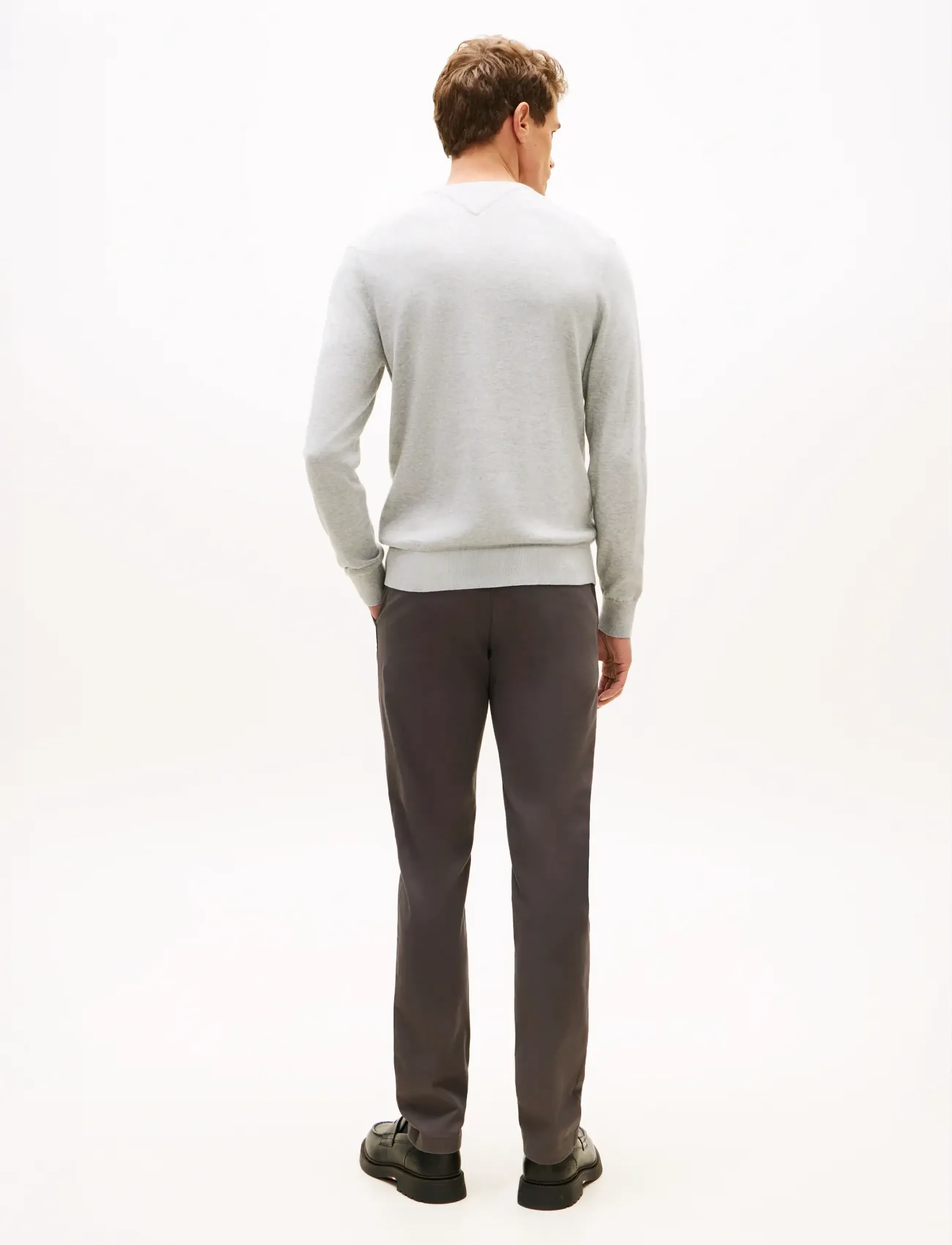 Tommy Hilfiger - ESSENTIAL SSNL COTTON CREW NECK - round necks - light grey heather - 2