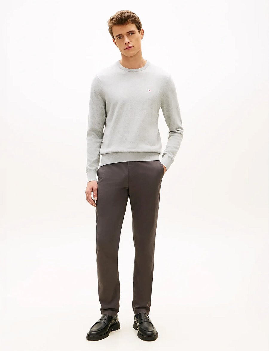 Tommy Hilfiger - ESSENTIAL SSNL COTTON CREW NECK - rundhals - light grey heather - 3