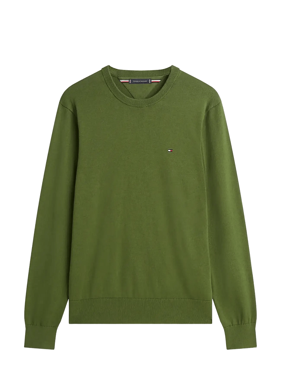 Tommy Hilfiger - ESSENTIAL SSNL COTTON CREW NECK - pyöreäaukkoiset - mountain pine - 1