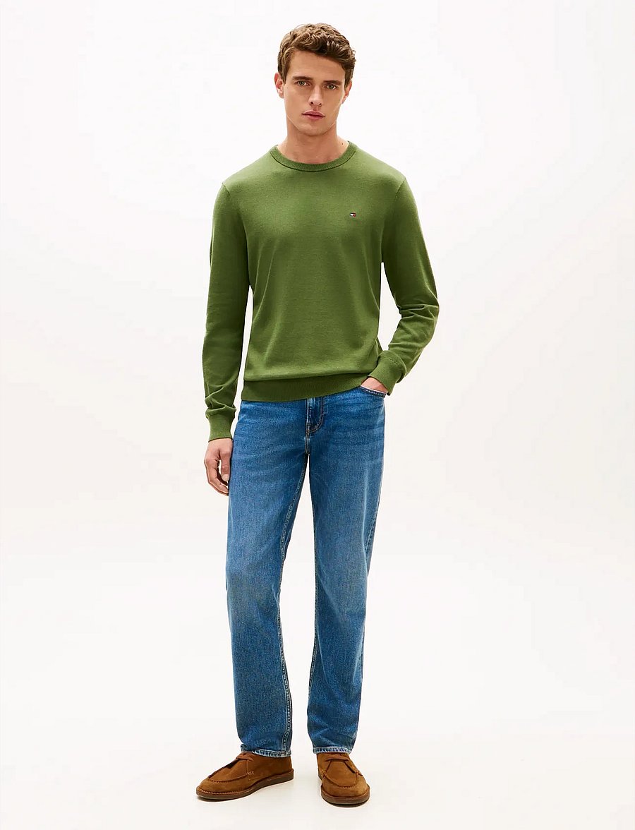 Tommy Hilfiger - ESSENTIAL SSNL COTTON CREW NECK - pyöreäaukkoiset - mountain pine - 2