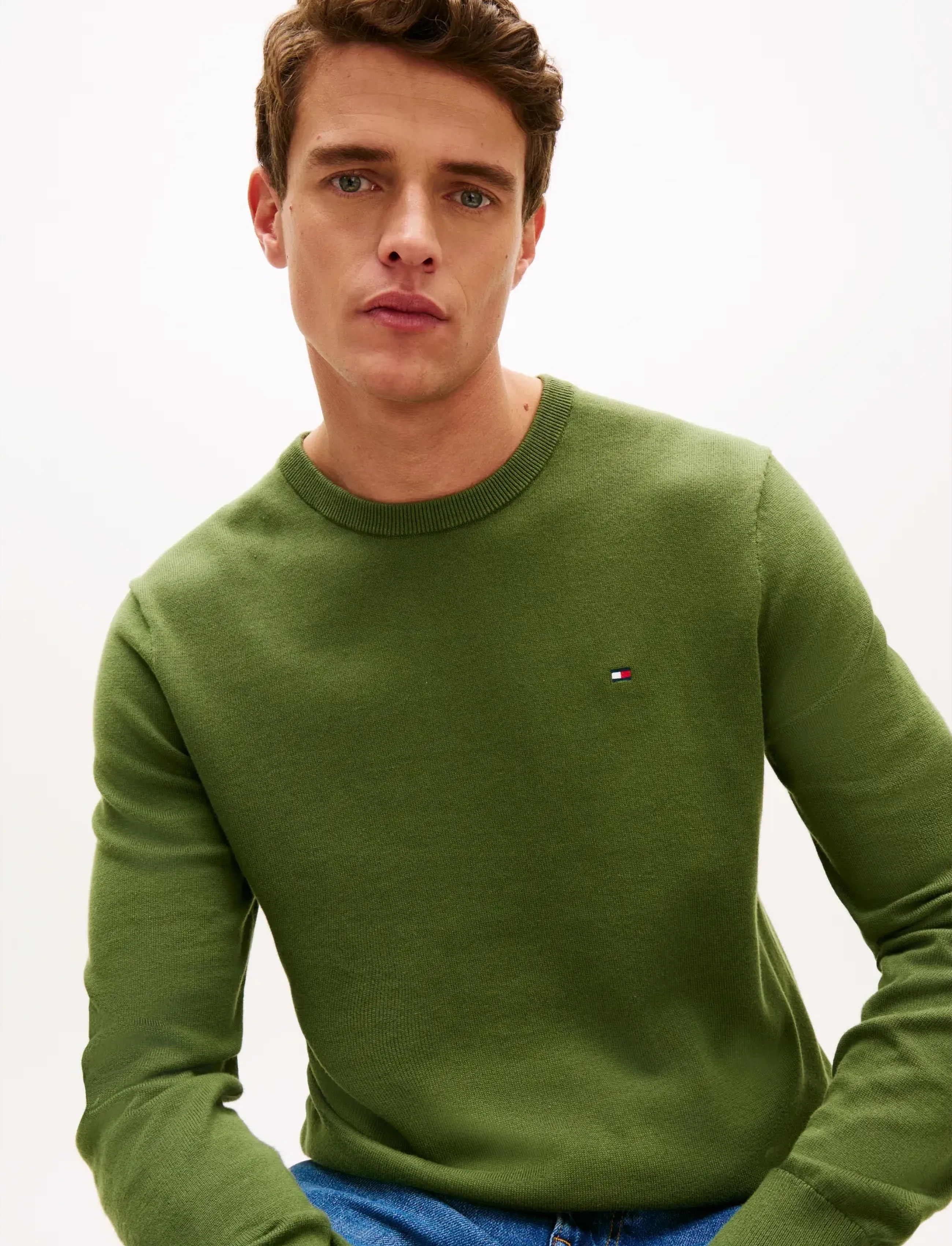 Tommy Hilfiger - ESSENTIAL SSNL COTTON CREW NECK - round necks - mountain pine - 4
