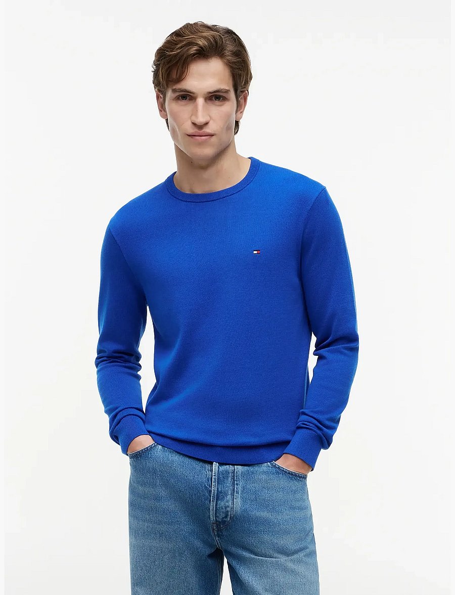Tommy Hilfiger - ESSENTIAL SSNL COTTON CREW NECK - rundhals - regal blue - 0