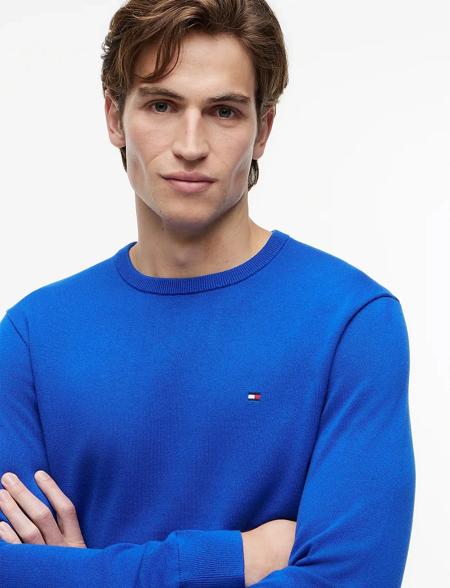 Tommy Hilfiger - ESSENTIAL SSNL COTTON CREW NECK - rundhals - regal blue - 3