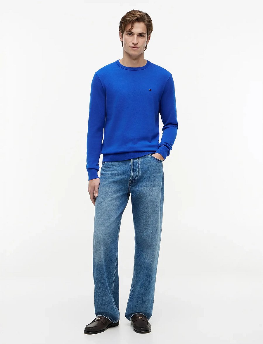 Tommy Hilfiger - ESSENTIAL SSNL COTTON CREW NECK - rundhals - regal blue - 4