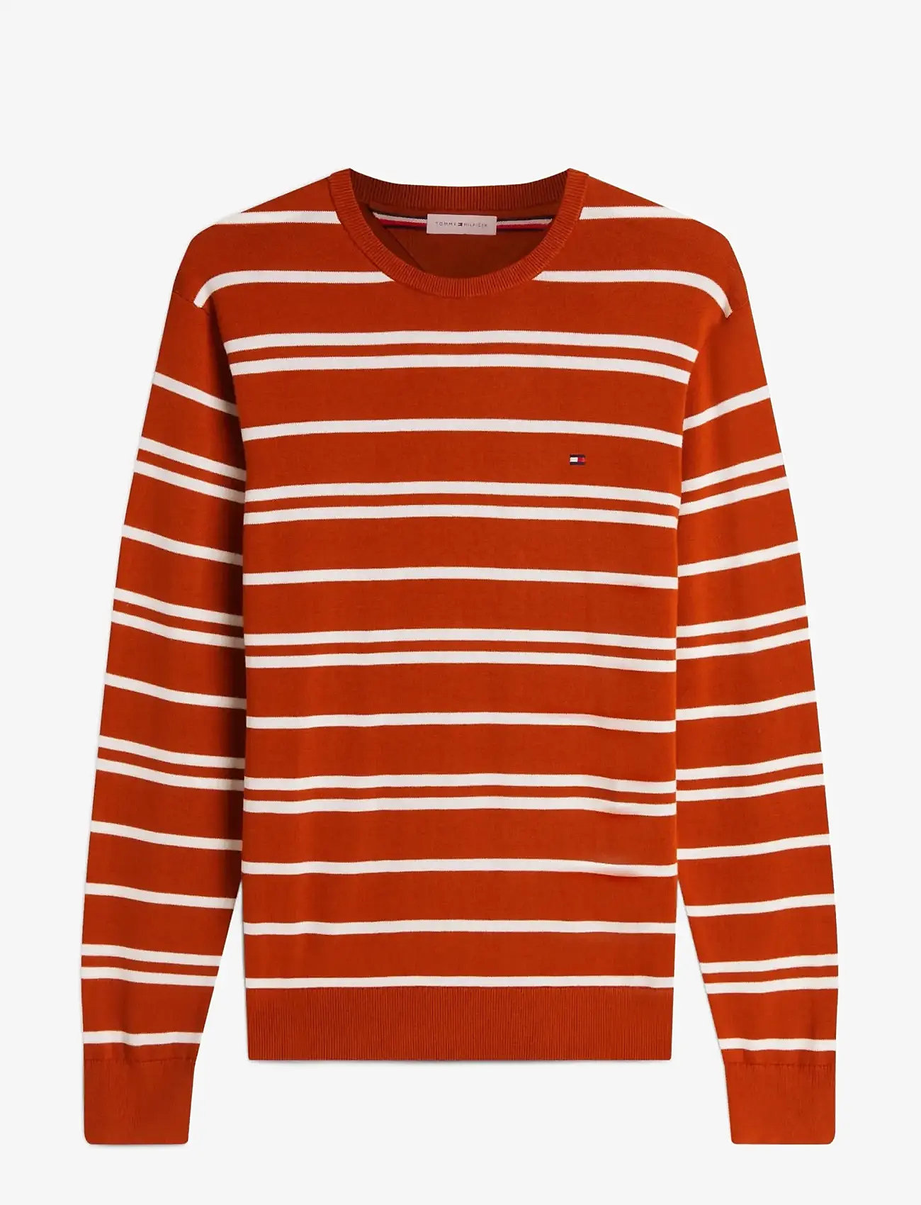 Tommy Hilfiger - ESSENTIAL SSNL COTTON CREW NECK - rund hals - rusty ochre  ivory petal - 1
