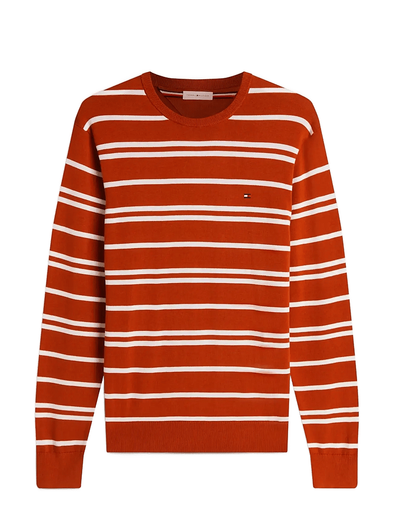 Tommy Hilfiger - ESSENTIAL SSNL COTTON CREW NECK - rundhals - rusty ochre ivory petal - 1