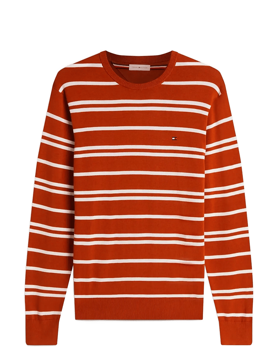 Tommy Hilfiger - ESSENTIAL SSNL COTTON CREW NECK - rundhals - rusty ochre ivory petal - 1