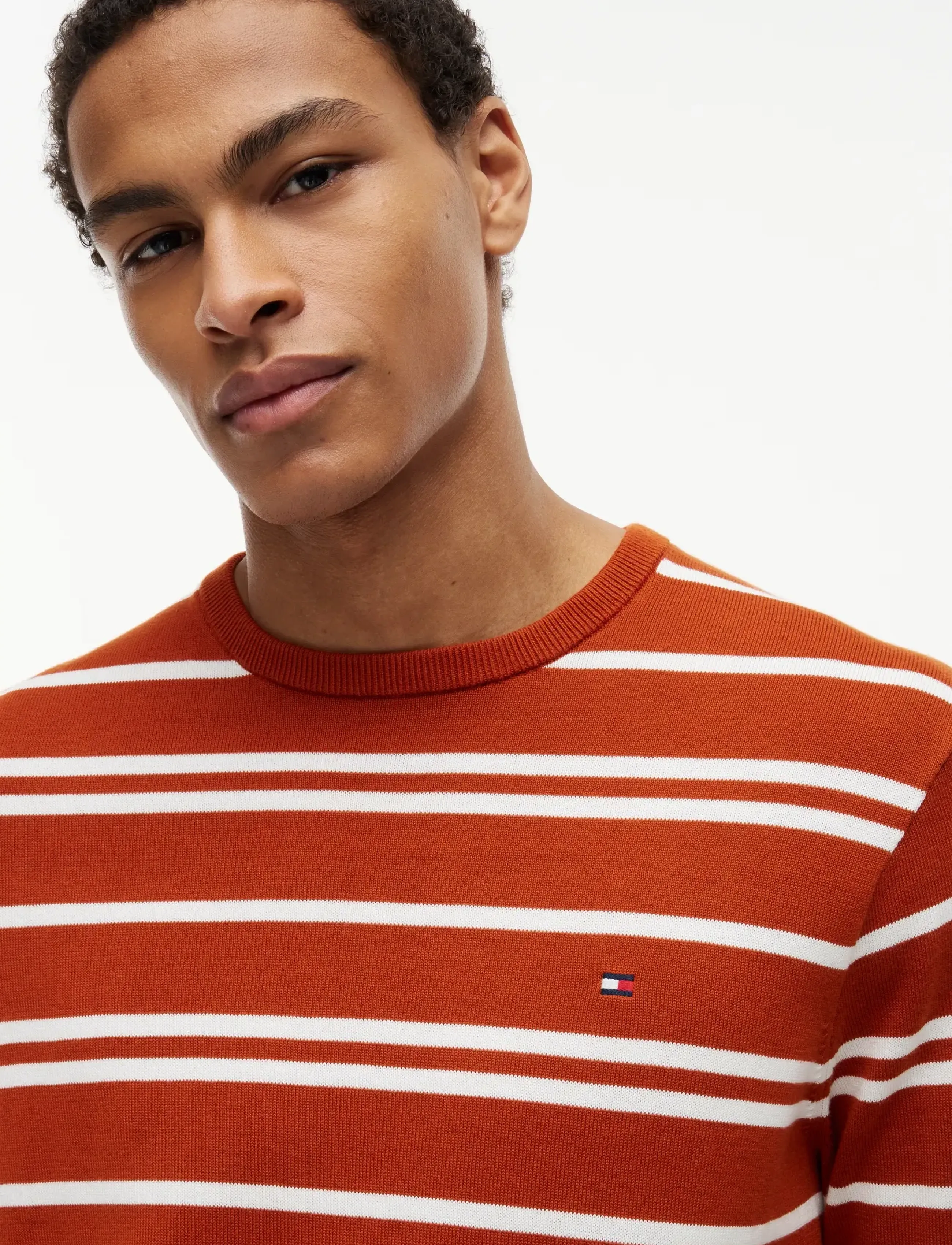 Tommy Hilfiger - ESSENTIAL SSNL COTTON CREW NECK - kringlótt hálsmál  - rusty ochre  ivory petal - 3