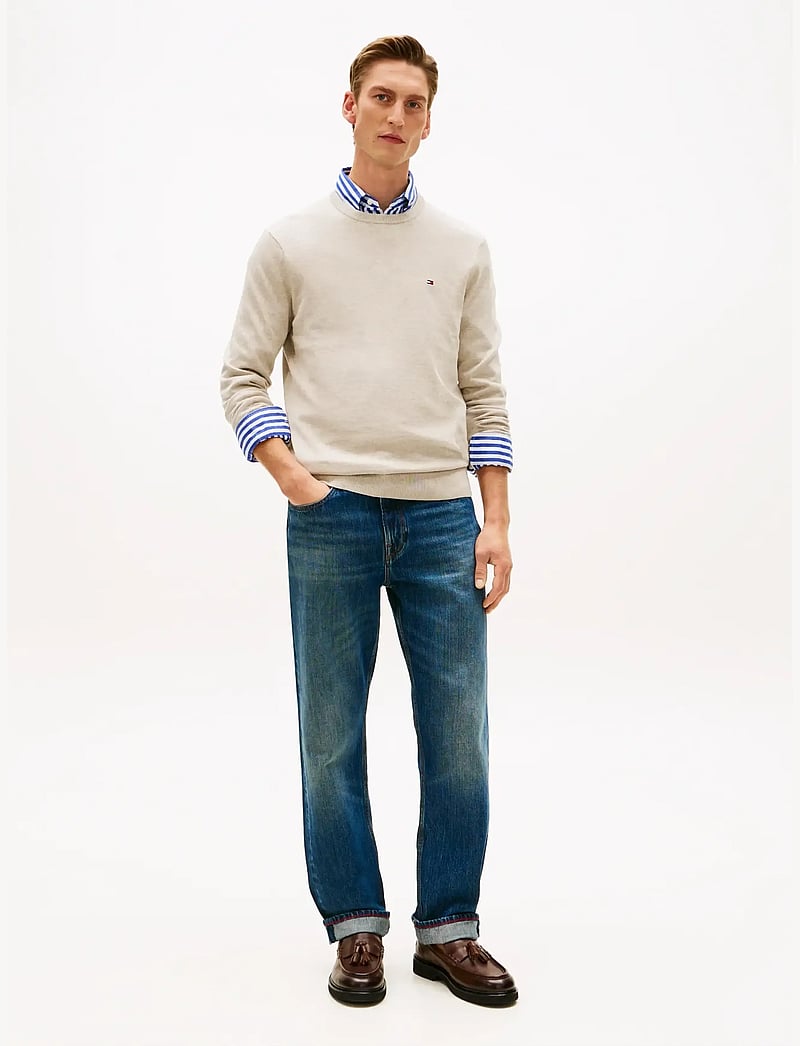 Tommy Hilfiger - ESSENTIAL SSNL COTTON CREW NECK - Ümmarguse kaelusega kudumid - sandalwood heather - 3