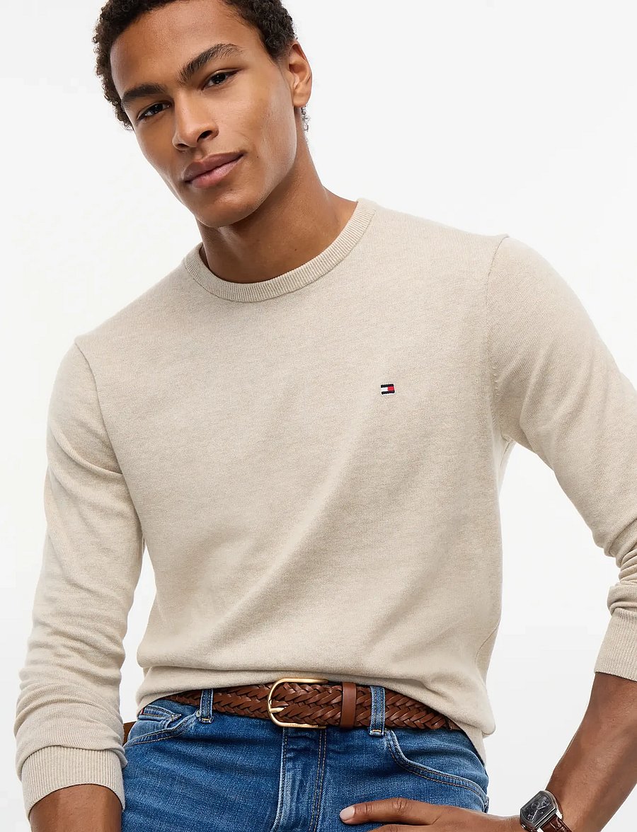 Tommy Hilfiger - ESSENTIAL SSNL COTTON CREW NECK - Ümara kaelusega - sandalwood heather - 3