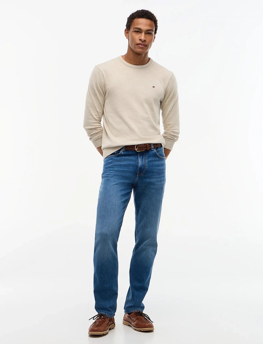 Tommy Hilfiger - ESSENTIAL SSNL COTTON CREW NECK - Ümara kaelusega - sandalwood heather - 4