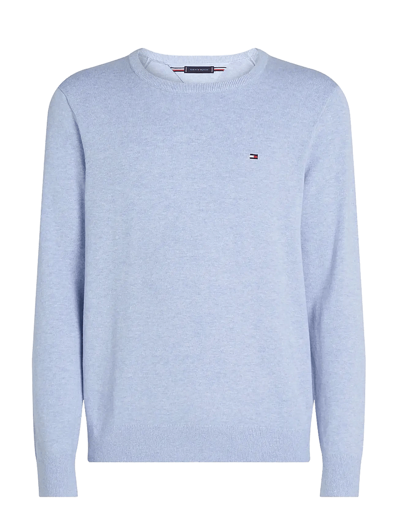 Tommy Hilfiger - ESSENTIAL SSNL COTTON CREW NECK - Ümmarguse kaelusega kudumid - vessel blue heather - 1