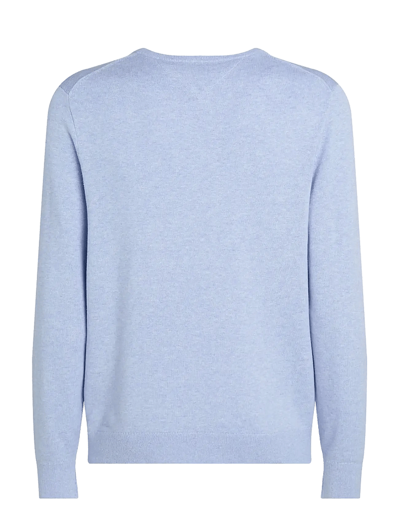 Tommy Hilfiger - ESSENTIAL SSNL COTTON CREW NECK - Ümmarguse kaelusega kudumid - vessel blue heather - 2