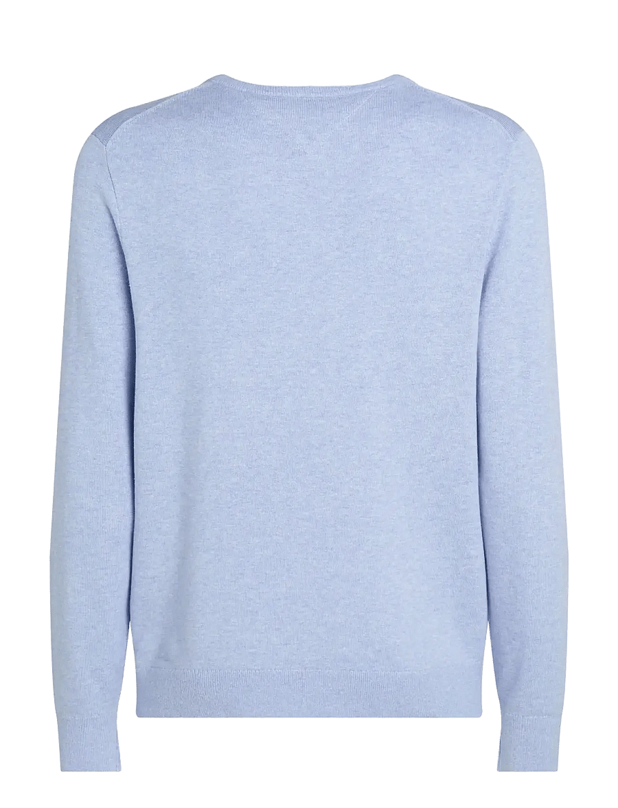 Tommy Hilfiger - ESSENTIAL SSNL COTTON CREW NECK - rundhals - vessel blue heather - 2