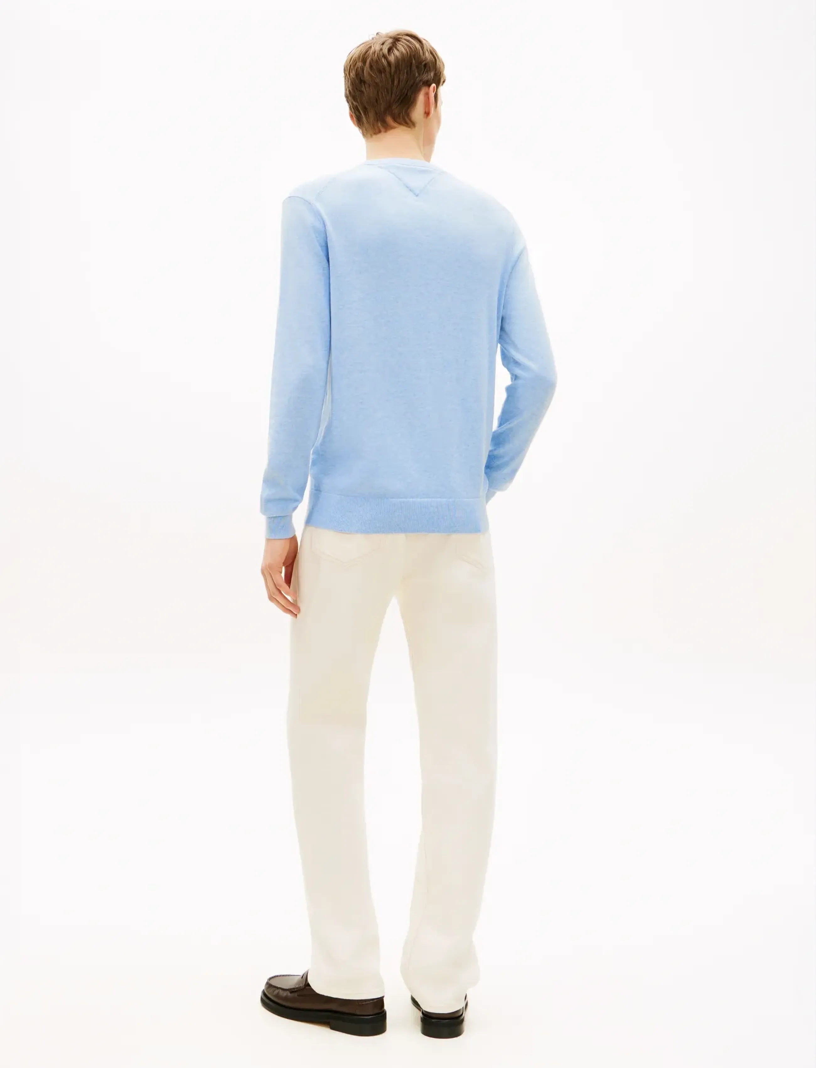 Tommy Hilfiger - ESSENTIAL SSNL COTTON CREW NECK - round necks - vessel blue heather - 3