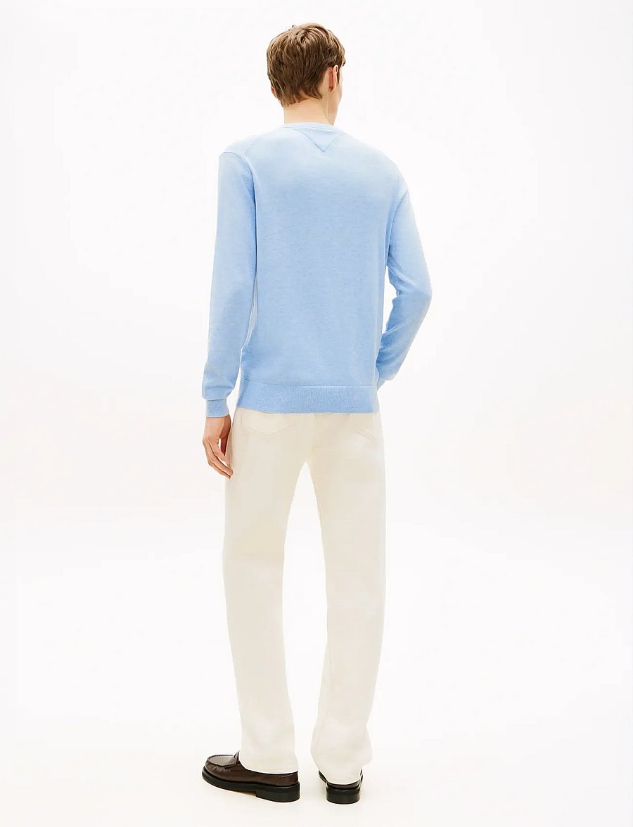 Tommy Hilfiger - ESSENTIAL SSNL COTTON CREW NECK - rundhals - vessel blue heather - 3