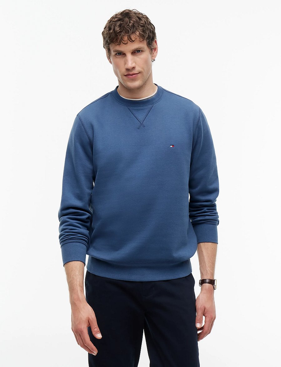 Tommy Hilfiger - ESS SEASONAL FLEECE CREWNECK - prekės kiekvienai progai - aegean sea - 1