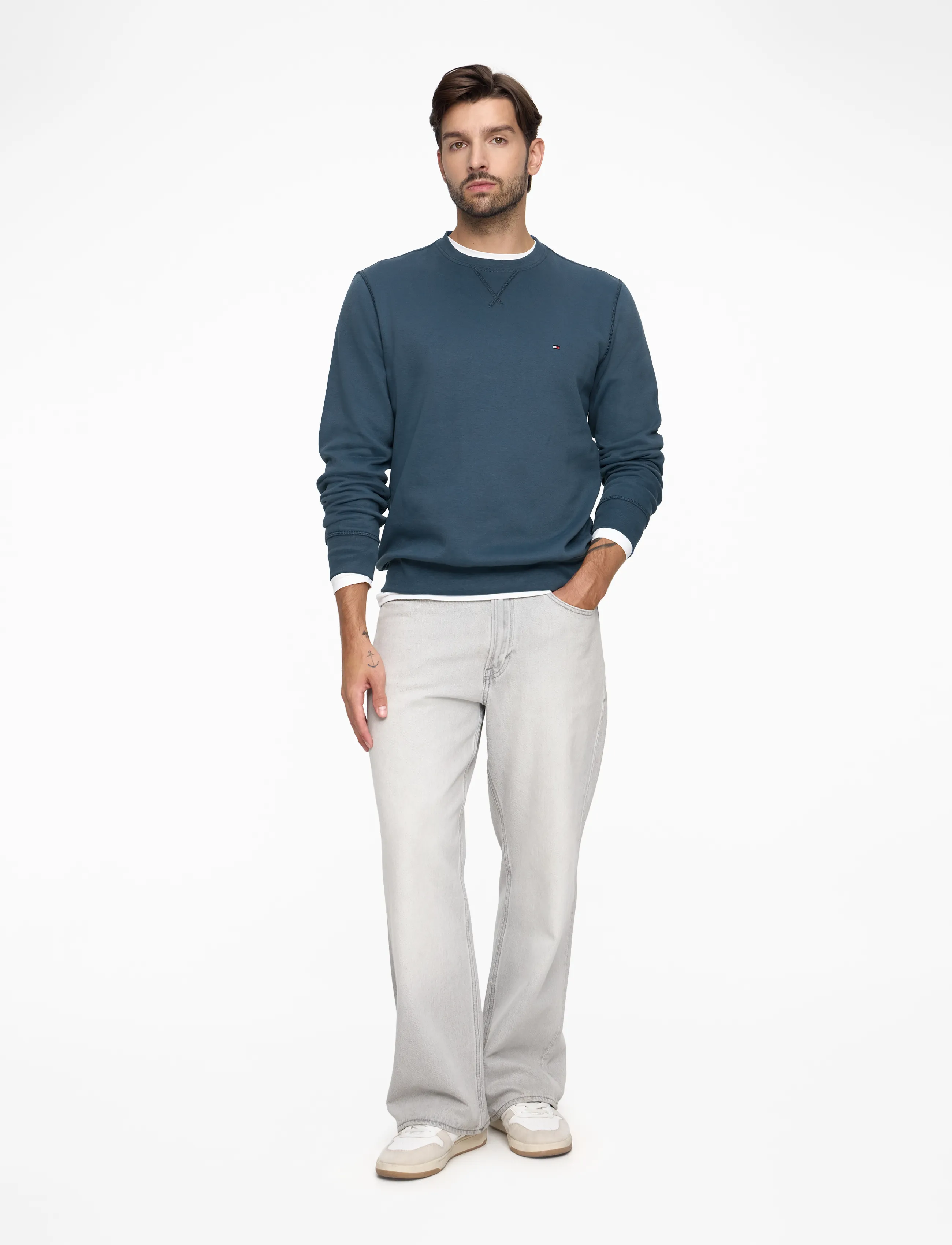 Tommy Hilfiger - ESS SEASONAL FLEECE CREWNECK - sweats - aegean sea - 2