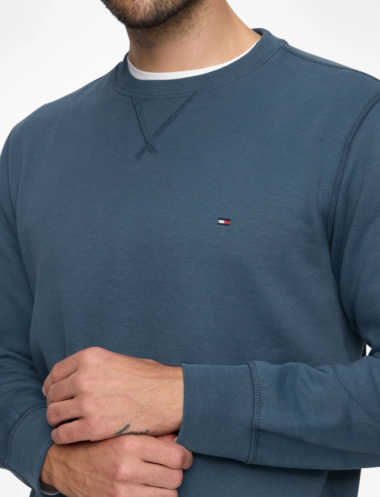 Tommy Hilfiger - ESS SEASONAL FLEECE CREWNECK - shoppa efter tillfälle - aegean sea - 5
