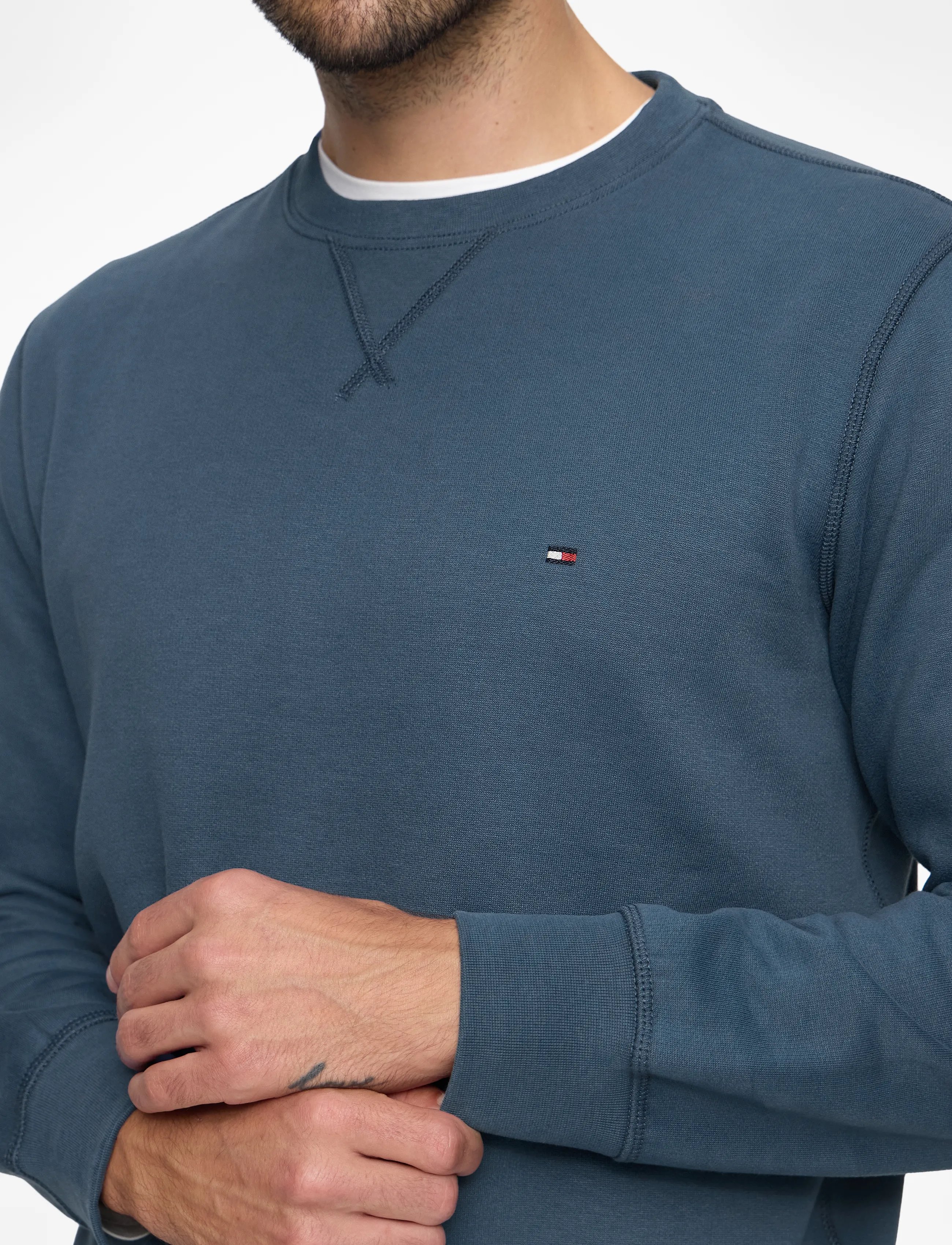 Tommy Hilfiger - ESS SEASONAL FLEECE CREWNECK - sweats - aegean sea - 5