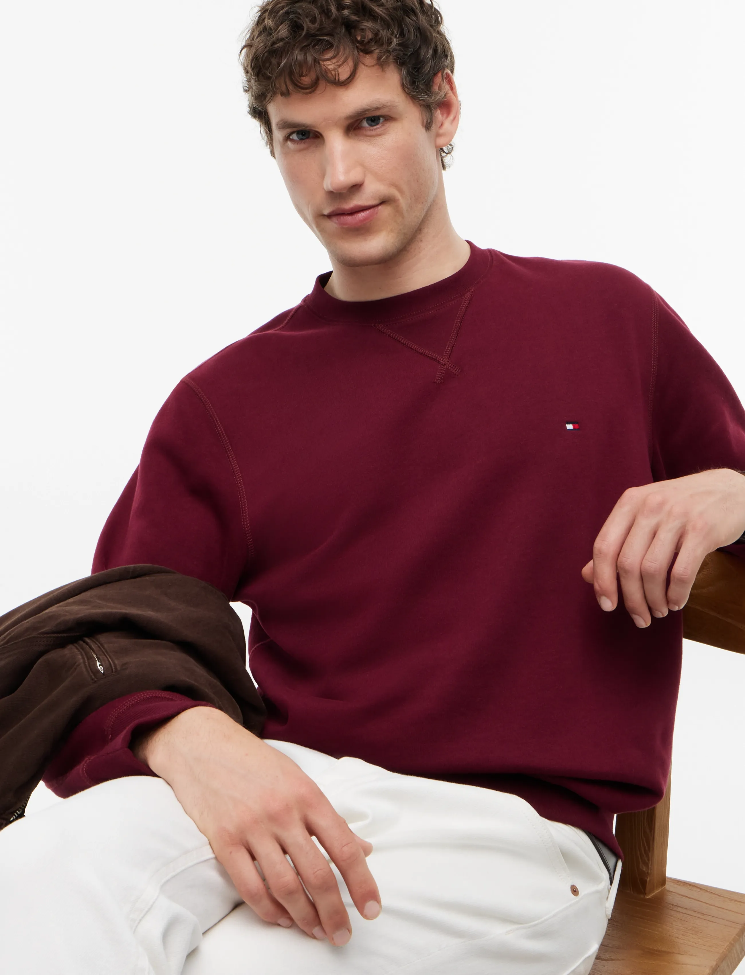 Tommy Hilfiger - ESS SEASONAL FLEECE CREWNECK - rundhalsad - burgundy - 3