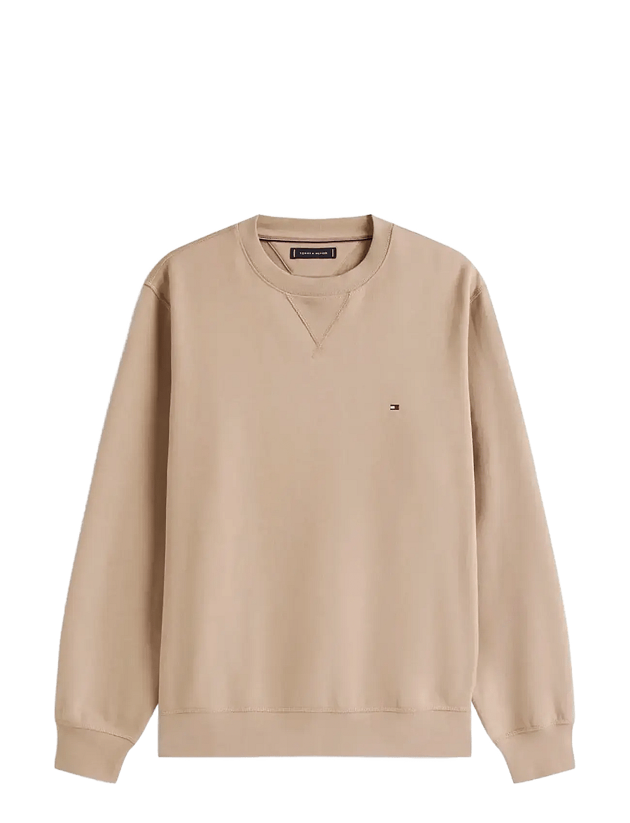Tommy Hilfiger - ESS SEASONAL FLEECE CREWNECK - shop efter anledning - coastal taupe - 1