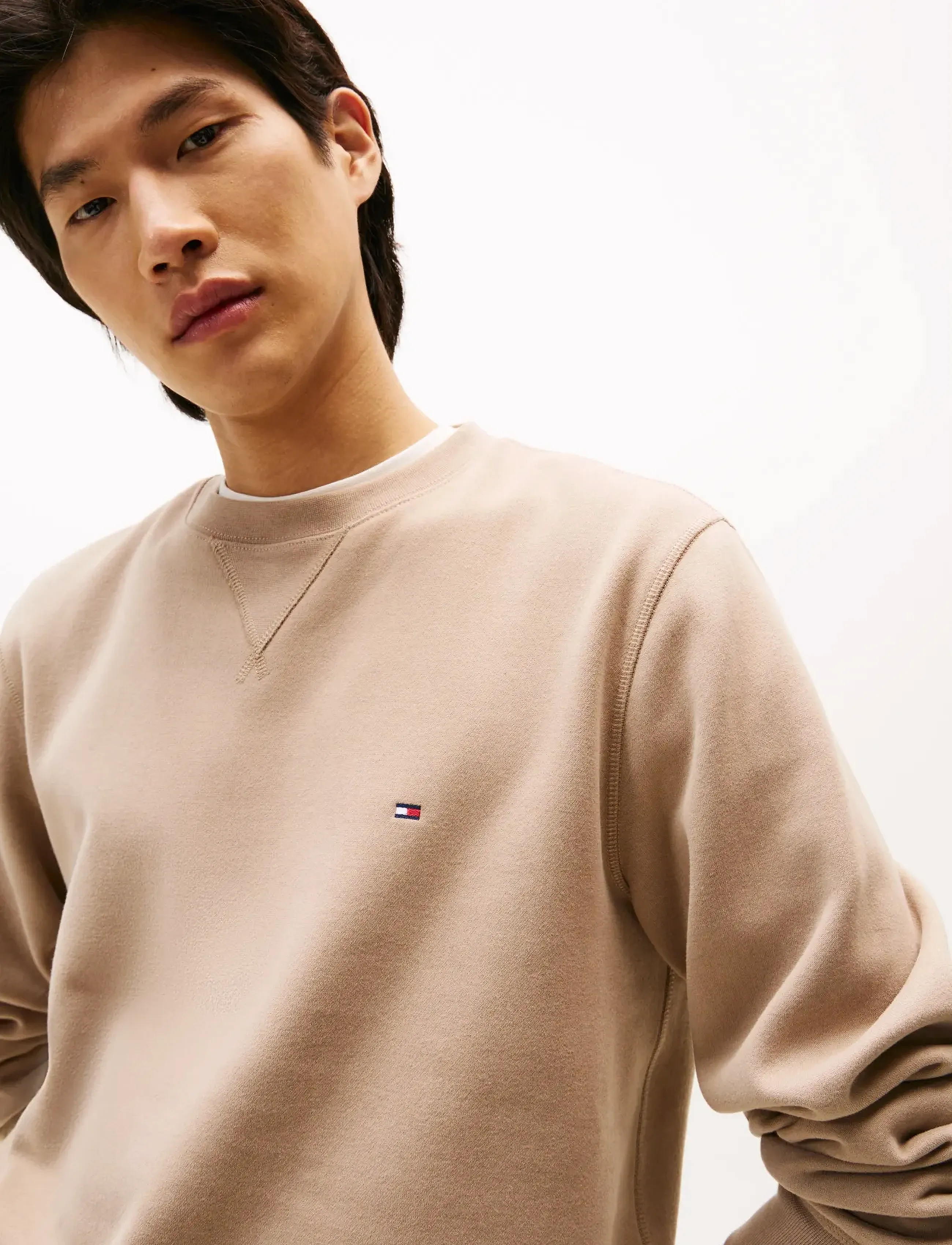 Tommy Hilfiger - ESS SEASONAL FLEECE CREWNECK - shop efter anledning - coastal taupe - 4