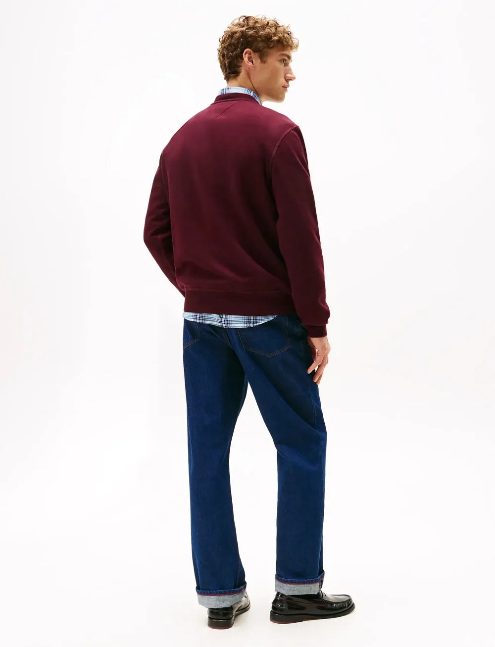 Tommy Hilfiger - ESS SEASONAL FLEECE CREWNECK - shop by occasion - deep burgundy - 3