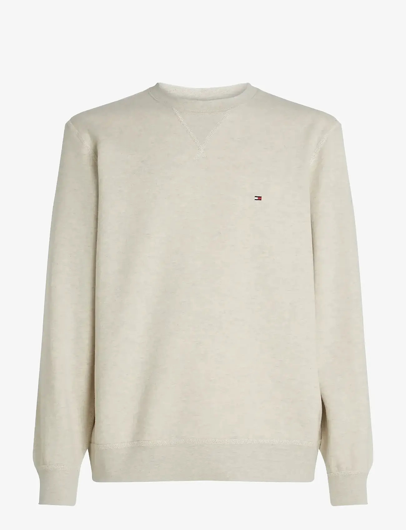 Tommy Hilfiger - ESS SEASONAL FLEECE CREWNECK - shop by occasion - heathered oatmilk - 1