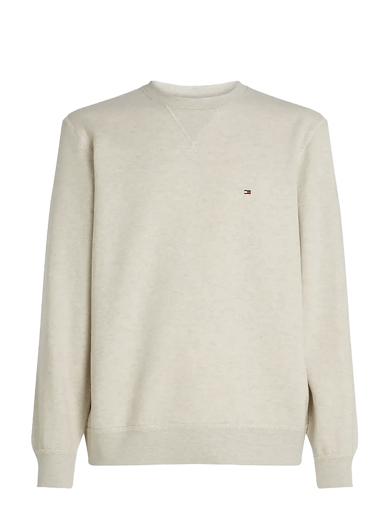 Tommy Hilfiger - ESS SEASONAL FLEECE CREWNECK - shop by occasion - heathered oatmilk - 1