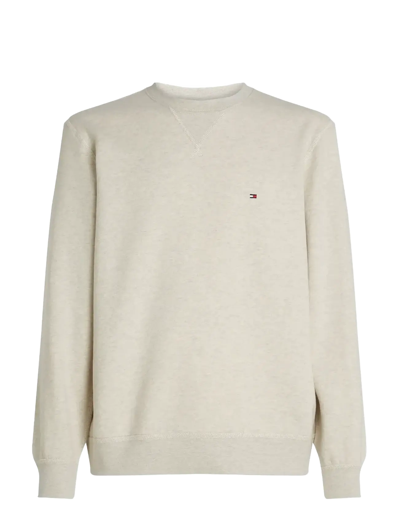 Tommy Hilfiger - ESS SEASONAL FLEECE CREWNECK - sweats - heathered oatmilk - 1