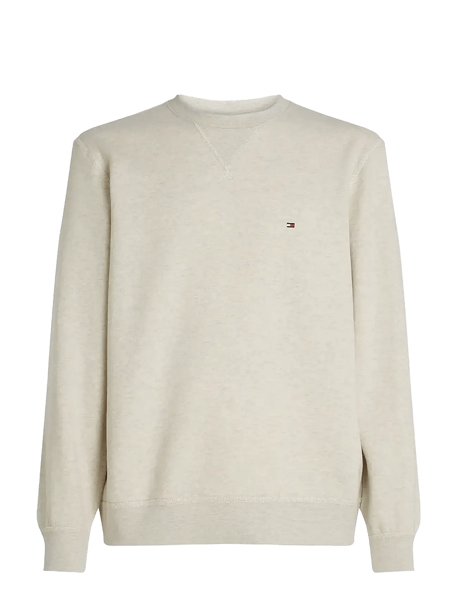 Tommy Hilfiger - ESS SEASONAL FLEECE CREWNECK - sweats - heathered oatmilk - 1
