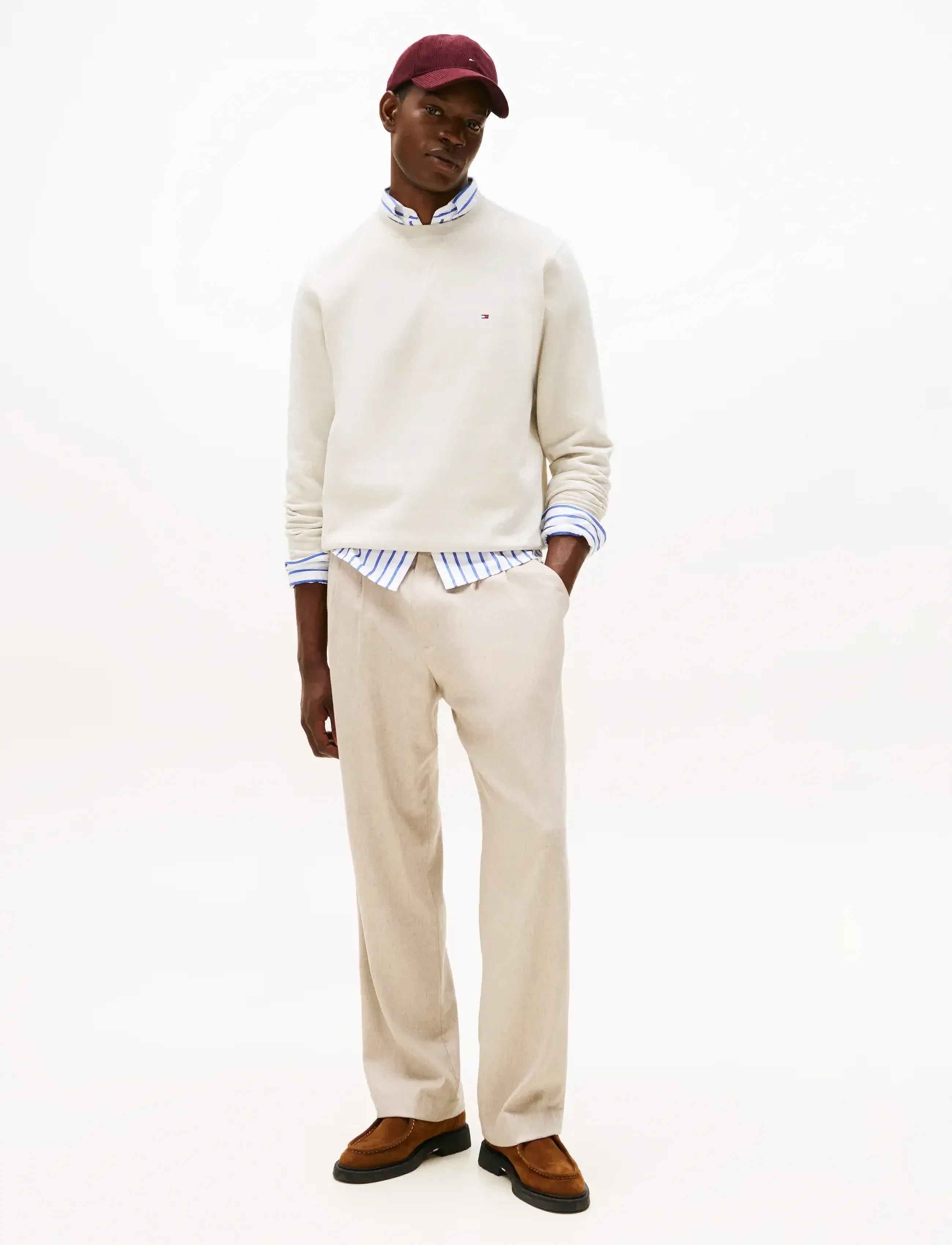 Tommy Hilfiger - ESS SEASONAL FLEECE CREWNECK - sweats - heathered oatmilk - 3